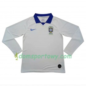 Koszulka Brazylia Wyjazdowe Koszulki Piłkarskie Copa América 2019 Długi Rękaw